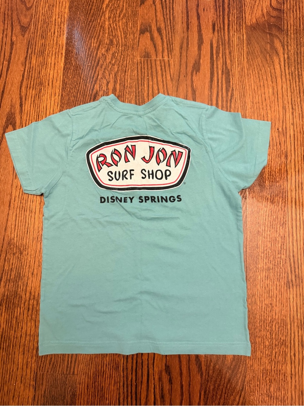 Ronny Kobo Collection Kids Short Sleeve Tee in Aqua with Red/Black Logo